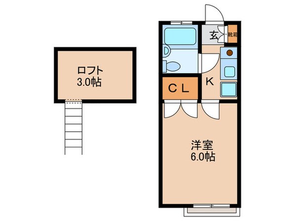 メゾンベルの物件間取画像